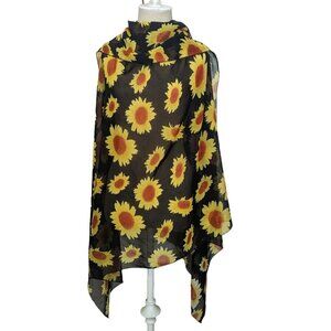 Sunflower Swim Cover Scarf Wrap Sarong Rima Beachworld Shawl Retro 90’s